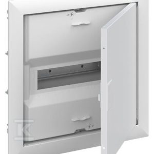 Obudowa biała podtynkowa UK612E2 12M IP30 63A II klasa szyny DIN drzwi pełne N+PE śrubowe 2CPX077840R9999