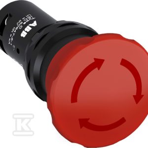 Przycisk bezpieczeństwa CE4T-10R-01, 1NC, czerwony 1SFA619550R1041