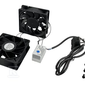 Wentylator do szaf zewnętrznych z termostatem, komplet 2 sztuki ALANTEC SA-F-C-T-01 Wentylator do szaf zewnętrznych z termostatem, komplet 2 sztuki ALANTEC SA-F-C-T-01
