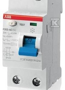 Wyłącznik różnicowo-prądowy F202 A-16/0,01, STANDARD 2CSF202101R0160