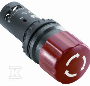 Przycisk bezpieczeństwa CE3T-10R-02, 2NC, czerwony 1SFA619500R1051