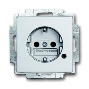 Gniazdo SCHUKO oświetlenie kontrolne z diodami LED Future aluminiowo srebrny 20 EUCBL-83 2CKA002013A5285