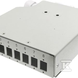 Przełącznica światłowodowa na szynę DIN 8xSC simplex / 8xLC duplex z płytą czołową ALANTEC FOPD-8SCS Przełącznica światłowodowa na szynę DIN 8xSC simplex / 8xLC duplex z płytą czołową ALANTEC FOPD-8SCS