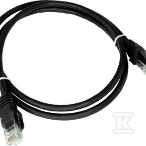 Patchcord U/UTP kat.6A LSOH 1.0m czarny ALANTEC KKU6ACZA1.0 Patchcord U/UTP kat.6A LSOH 1.0m czarny ALANTEC KKU6ACZA1.0