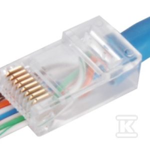 Wtyk przelotowy RJ45 UTP kat.6 (op.100 szt) ALANTEC WT117