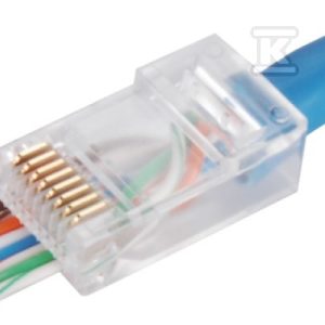 Wtyk przelotowy RJ45 UTP kat.5e (op.100 szt) ALANTEC WT118