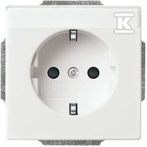Gniazdo SCHUKO z polem opisowym z uziemieniem, 2P+E Carat, Solo, Axcent, Future biały studyjny 20 EUN-84-500 2CKA002011A6209 Gniazdo SCHUKO z polem opisowym z uziemieniem, 2P+E Carat, Solo, Axcent, Future biały studyjny 20 EUN-84-500 2CKA002011A6209