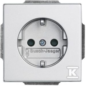 Gniazdo SCHUKO z szybkozłączami z uziemieniem, 2P+E Future aluminiowo srebrny 20 EUC-83-500 2CKA002011A6213 Gniazdo SCHUKO z szybkozłączami z uziemieniem, 2P+E Future aluminiowo srebrny 20 EUC-83-500 2CKA002011A6213