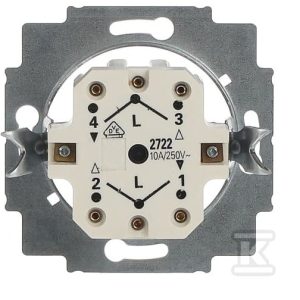 Przycisk żaluzjowy 2-biegunowy z pokrętłem/przyciskiem. 2722 U 2CKA001101A0559
