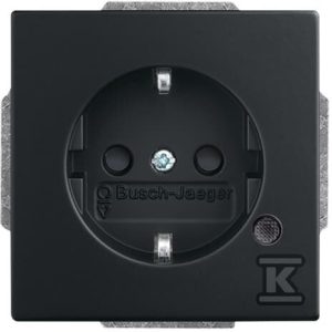 Gniazdo SCHUKO oświetlenie kontrolne z diodami LED Future czarny matowy 20 EUCBL-885 2CKA002013A5330