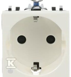 Gniazdo SCHUKO z diodą 2M biały R2287.8 BL 2CLA228880R1101 Gniazdo SCHUKO z diodą 2M biały R2287.8 BL 2CLA228880R1101