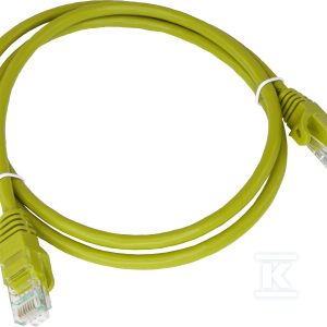 Patchcord U/UTP kat.6A LSOH 0.5m żółty ALANTEC KKU6AZOL0.5 Patchcord U/UTP kat.6A LSOH 0.5m żółty ALANTEC KKU6AZOL0.5