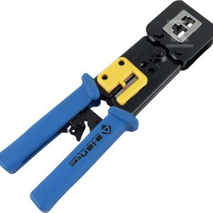 Zaciskarka 8P/6P/4P (RJ45/RJ12/RJ11) do wtyków przelotowych typu EZ ALANTEC NI040 Zaciskarka 8P/6P/4P (RJ45/RJ12/RJ11) do wtyków przelotowych typu EZ ALANTEC NI040