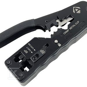 Zaciskarka 8P/6P/4P (RJ45/RJ12/RJ11) do wtyków przelotowych typu EZ oraz na gruby drut ALANTEC NI041 Zaciskarka 8P/6P/4P (RJ45/RJ12/RJ11) do wtyków przelotowych typu EZ oraz na gruby drut ALANTEC NI041