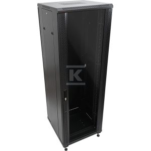 Szafa serwerowa 27U 800×1000, drzwi przednie szklane, drzwi tylne stalowe perforowane, zamek, 4 belki nośne, 4 regulowane stopki, do samodzielnego montażu, kolor czarny Q-LANTEC SS-27U-800-1000-01-C Szafa serwerowa 27U 800×1000, drzwi przednie szklane, drzwi tylne stalowe perforowane, zamek, 4 belki nośne, 4 regulowane stopki, do samodzielnego montażu, kolor czarny Q-LANTEC SS-27U-800-1000-01-C