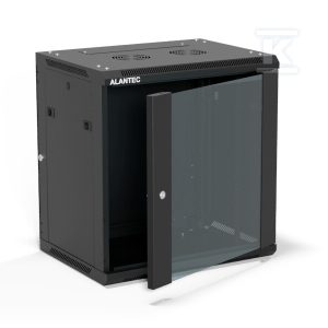 Szafa wisząca 19″ 12U 600×450, (opcja dwusekcyjna) drzwi szklane jednoskrzydłowe, tył osłona pełna demontowalna, osłony boczne pełne demontowalne zamykane na klucz, 4 belki, kolor czarny, ALANTEC SW-12U-600-450-01-CA Szafa wisząca 19″ 12U 600×450, (opcja dwusekcyjna) drzwi szklane jednoskrzydłowe, tył osłona pełna demontowalna, osłony boczne pełne demontowalne zamykane na klucz, 4 belki, kolor czarny, ALANTEC SW-12U-600-450-01-CA