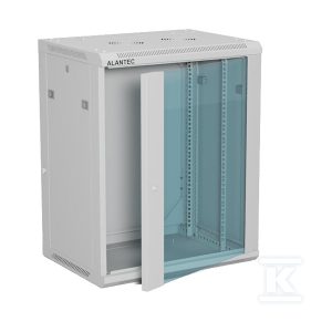Szafa wisząca 19″ 15U 600×450, (opcja dwusekcyjna) drzwi szklane jednoskrzydłowe, tył osłona pełna demontowalna, osłony boczne pełne demontowalne zamykane na klucz, 4 belki, kolor szary, ALANTEC SW-15U-600-450-01-SA Szafa wisząca 19″ 15U 600×450, (opcja dwusekcyjna) drzwi szklane jednoskrzydłowe, tył osłona pełna demontowalna, osłony boczne pełne demontowalne zamykane na klucz, 4 belki, kolor szary, ALANTEC SW-15U-600-450-01-SA