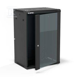 Szafa wisząca 19″ 18U 600×450, (opcja dwusekcyjna) drzwi szklane jednoskrzydłowe, tył osłona pełna demontowalna, osłony boczne pełne demontowalne zamykane na klucz, 4 belki, kolor czarny, ALANTEC SW-18U-600-450-01-CA Szafa wisząca 19″ 18U 600×450, (opcja dwusekcyjna) drzwi szklane jednoskrzydłowe, tył osłona pełna demontowalna, osłony boczne pełne demontowalne zamykane na klucz, 4 belki, kolor czarny, ALANTEC SW-18U-600-450-01-CA