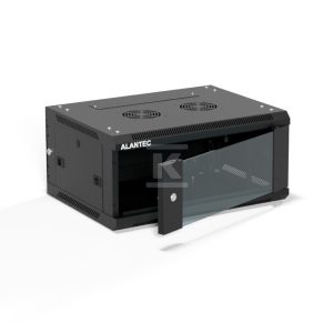 Szafa wisząca 19″ 4U 600×450, drzwi szklane jednoskrzydłowe, tył osłona pełna demontowalna, osłony boczne pełne demontowalne zamykane na klucz, 4 belki, kolor czarny, ALANTEC SW-4U-600-450-01-CA Szafa wisząca 19″ 4U 600×450, drzwi szklane jednoskrzydłowe, tył osłona pełna demontowalna, osłony boczne pełne demontowalne zamykane na klucz, 4 belki, kolor czarny, ALANTEC SW-4U-600-450-01-CA