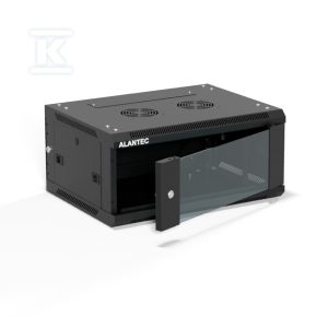 Szafa wisząca 19″ 4U 600×450, drzwi szklane jednoskrzydłowe, tył osłona pełna demontowalna, osłony boczne pełne demontowalne zamykane na klucz, 4 belki, kolor czarny, do samodzielnego montażu – Flat Pack, ALANTEC SW-4U-600-450-01-CF Szafa wisząca 19″ 4U 600×450, drzwi szklane jednoskrzydłowe, tył osłona pełna demontowalna, osłony boczne pełne demontowalne zamykane na klucz, 4 belki, kolor czarny, do samodzielnego montażu – Flat Pack, ALANTEC SW-4U-600-450-01-CF