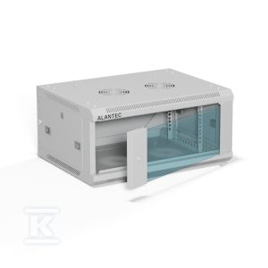 Szafa wisząca 19″ 4U 600×450, drzwi szklane jednoskrzydłowe, tył osłona pełna demontowalna, osłony boczne pełne demontowalne zamykane na klucz, 4 belki, kolor szary, ALANTEC SW-4U-600-450-01-SA Szafa wisząca 19″ 4U 600×450, drzwi szklane jednoskrzydłowe, tył osłona pełna demontowalna, osłony boczne pełne demontowalne zamykane na klucz, 4 belki, kolor szary, ALANTEC SW-4U-600-450-01-SA