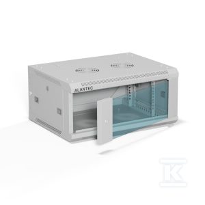 Szafa wisząca 19″ 4U 600×450, drzwi szklane jednoskrzydłowe, tył osłona pełna demontowalna, osłony boczne pełne demontowalne zamykane na klucz, 4 belki, kolor szary, do samodzielnego montażu – Flat Pack, ALANTEC SW-4U-600-450-01-SF Szafa wisząca 19″ 4U 600×450, drzwi szklane jednoskrzydłowe, tył osłona pełna demontowalna, osłony boczne pełne demontowalne zamykane na klucz, 4 belki, kolor szary, do samodzielnego montażu – Flat Pack, ALANTEC SW-4U-600-450-01-SF