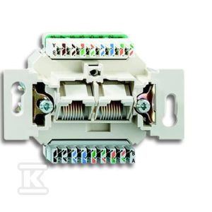 Gniazdo przyłaczeniowe UAE, RJ45 kat. 6E nieekranowane, z pokrywą kątową 2 niezależne złącza 8-pinowe, 8/8 (8/8) 0221/12-507 2CKA000230A0400 Gniazdo przyłaczeniowe UAE, RJ45 kat. 6E nieekranowane, z pokrywą kątową 2 niezależne złącza 8-pinowe, 8/8 (8/8) 0221/12-507 2CKA000230A0400