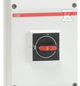 Rozłącznik izolacyjny OTP63B4M – 63A, 4-biegunowy, IP65, napęd przedni, pokrętło czarne 1SCA022401R4910 Rozłącznik izolacyjny OTP63B4M – 63A, 4-biegunowy, IP65, napęd przedni, pokrętło czarne 1SCA022401R4910