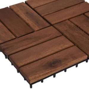 Płytki tarasowe z drewna akacjowego 30×30 cm kpl 4 szt. 994548 Płytki tarasowe z drewna akacjowego 30×30 cm kpl 4 szt. 994548