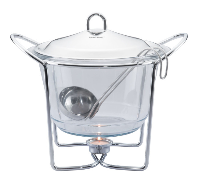 Podgrzewacz stołowy waza do zupy KINGHOFF 4 elementy 4L KH-1413 678277
