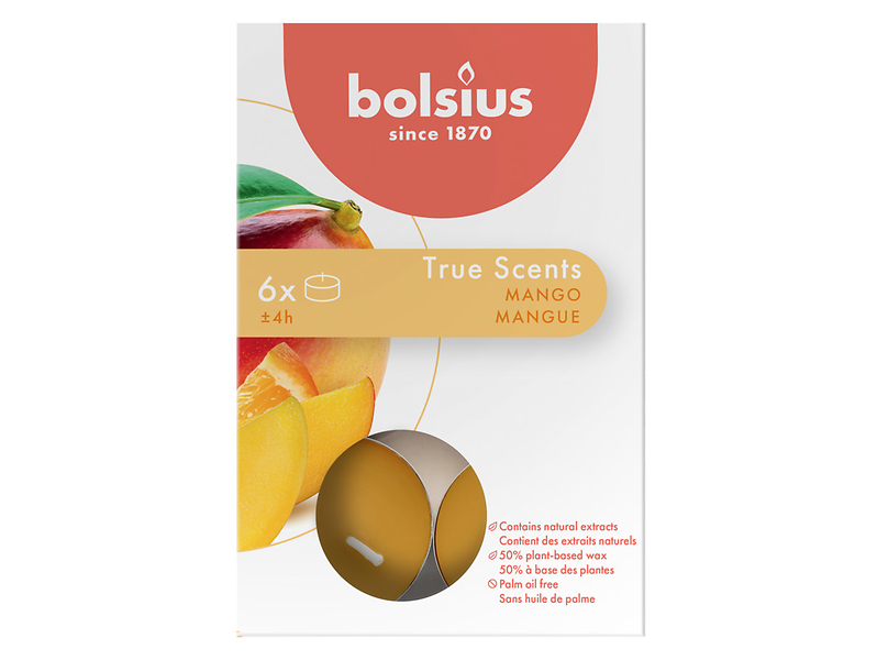 Podgrzewacze tealighty True Scents-Mango 6 szt. 50112