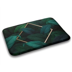 Podgumowany Dywanik Łazienkowy Tropikalne liście – 90×60 cm 184339 Podgumowany Dywanik Łazienkowy Tropikalne liście – 90×60 cm 184339