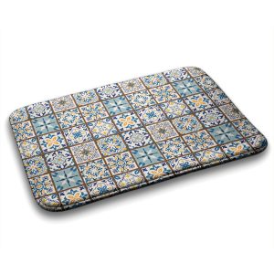 Podgumowany Dywanik Łazienkowy Wzory geometryczne – 75×45 cm 182816 Podgumowany Dywanik Łazienkowy Wzory geometryczne – 75×45 cm 182816