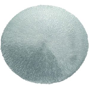 Podkładka Ażurowa Na Stół Okrągła 38 Cm Srebrna 771734 Podkładka Ażurowa Na Stół Okrągła 38 Cm Srebrna 771734