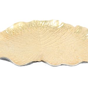 Podkładka dekoracyjna Złoty Liść 31 cm złota 350202 Podkładka dekoracyjna Złoty Liść 31 cm złota 350202