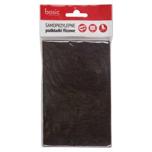 Podkładka filcowa pod meble 14,5×9,5 cm brązowa 9811 Podkładka filcowa pod meble 14,5×9,5 cm brązowa 9811