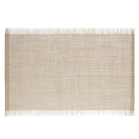 PODKŁADKA NA STÓŁ 45x30 cm Z JUTY naturalna Z FRĘDZLAMI 487877