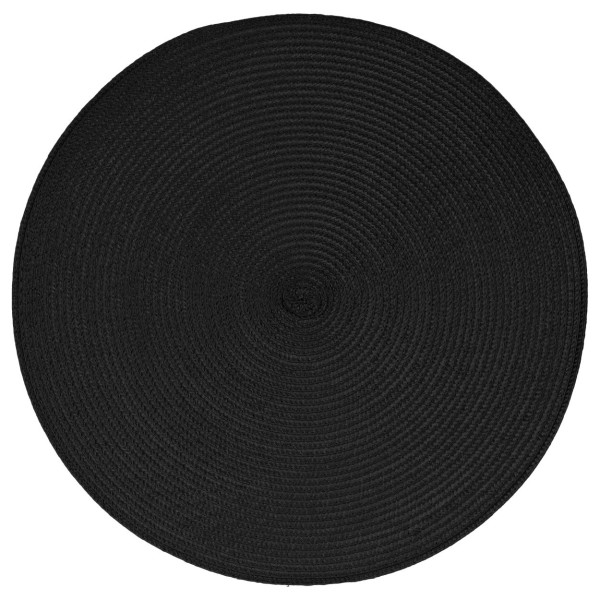 Podkładka na stół Braid black 38 cm okrągła mata 949468