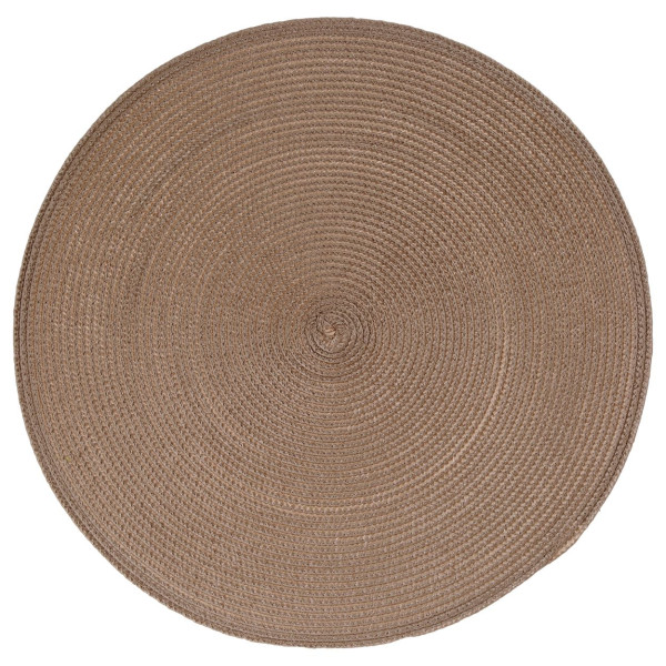 Podkładka na stół Braid taupe 38 cm okrągła mata 949469