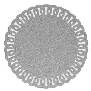 Podkładka na stół GUIRLANDE, brokatowa, Ø 38 cm 283886 Podkładka na stół GUIRLANDE, brokatowa, Ø 38 cm 283886