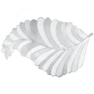 Podkładka na stół Petal 38 cm srebrna 990374 Podkładka na stół Petal 38 cm srebrna 990374