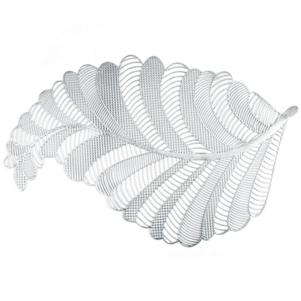 Podkładka na stół Petal 38 cm srebrna 990374