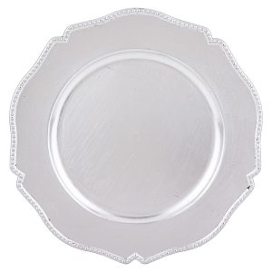 Podkładka po talerz 33 cm srebrna 938509 Podkładka po talerz 33 cm srebrna 938509