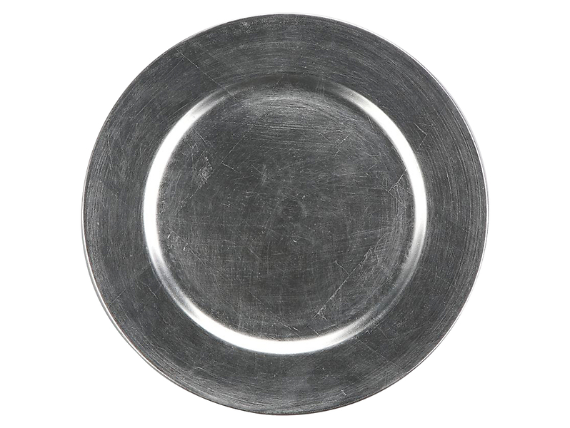 Podkładka pod talerz 33 cm srebrna 24049