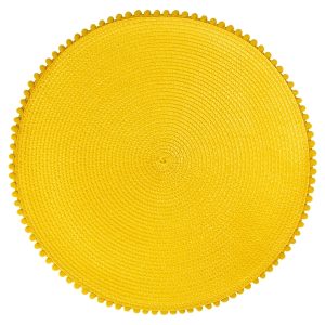 Podkładka pod talerz 38 cm żółta 35499 Podkładka pod talerz 38 cm żółta 35499