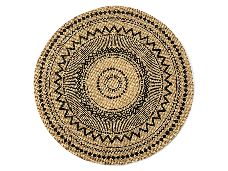 Podkładka pod talerz Boho 38 cm brązowa 39834