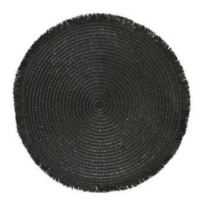 Podkładka pod talerz czarna 38cm boho 135320 Podkładka pod talerz czarna 38cm boho 135320