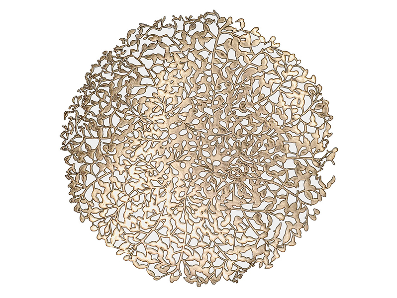 Podkładka pod talerz Flora 38 cm złota 42015