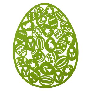 Podkładka pod talerz Jajko 27×35 cm zielone 54766 Podkładka pod talerz Jajko 27×35 cm zielone 54766