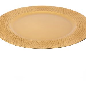 Podkładka pod talerz Krople 33 cm złota 804772 Podkładka pod talerz Krople 33 cm złota 804772